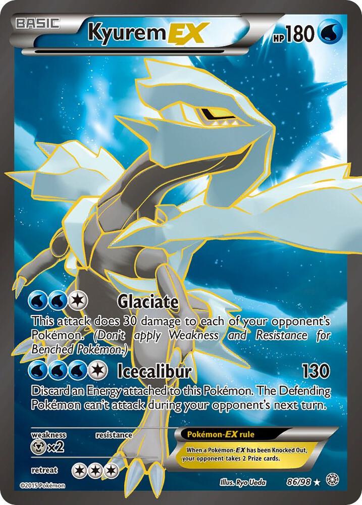 Buy Pokemon cards Australia - Kyurem EX 86/98 - Premium Raw Card from Monster Mart - Pokémon Card Emporium - Shop now at Monster Mart - Pokémon Cards Australia. Ancient Origins, EX, Full Art, NEW 21 Nov, Ultra Rare