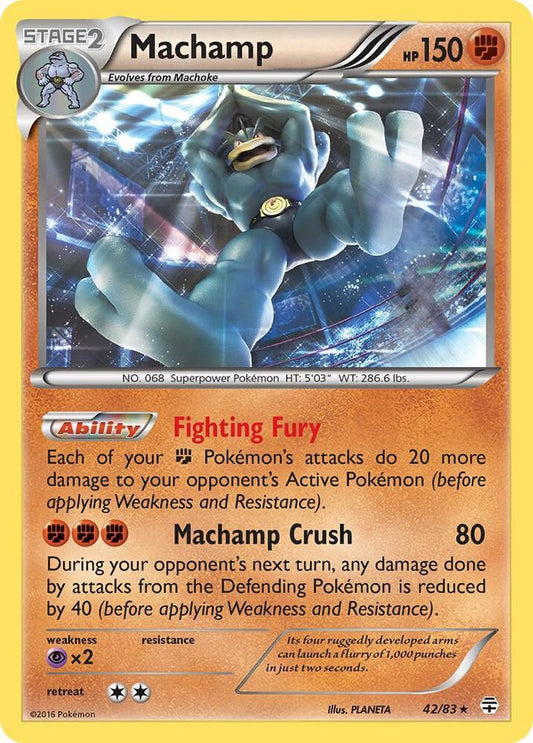 Buy Pokemon cards Australia - Machamp Holo 42/83 - Premium Raw Card from Monster Mart - Pokémon Card Emporium - Shop now at Monster Mart - Pokémon Cards Australia. Generations, Holo, NEW 8 Aug