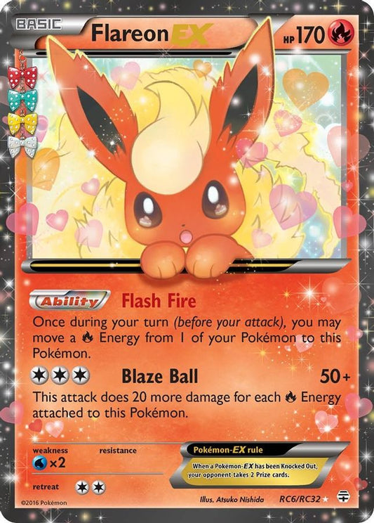 Buy Pokemon cards Australia - Flareon EX RC6/RC32 - Premium Raw Card from Monster Mart - Pokémon Card Emporium - Shop now at Monster Mart - Pokémon Cards Australia. EX, Generations, New 8 Apr, Radiant Collection