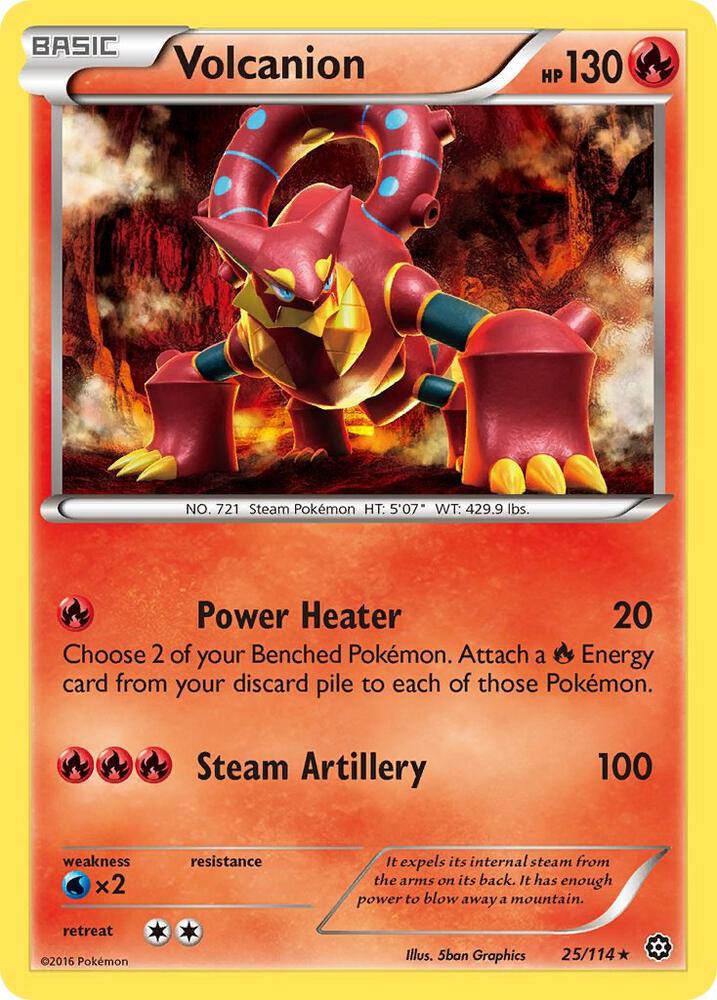 Buy Pokemon cards Australia - Volcanion Reverse Holo 25/114 - Premium Raw Card from Monster Mart - Pokémon Card Emporium - Shop now at Monster Mart - Pokémon Cards Australia. NEW 12 Sep, Reverse Holo, Steam Siege, XY