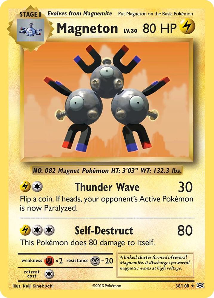 Buy Pokemon cards Australia - Magneton Holo 38/108 - Premium Raw Card from Monster Mart - Pokémon Card Emporium - Shop now at Monster Mart - Pokémon Cards Australia. Evolutions, Holo, NEW 28 Aug, XY