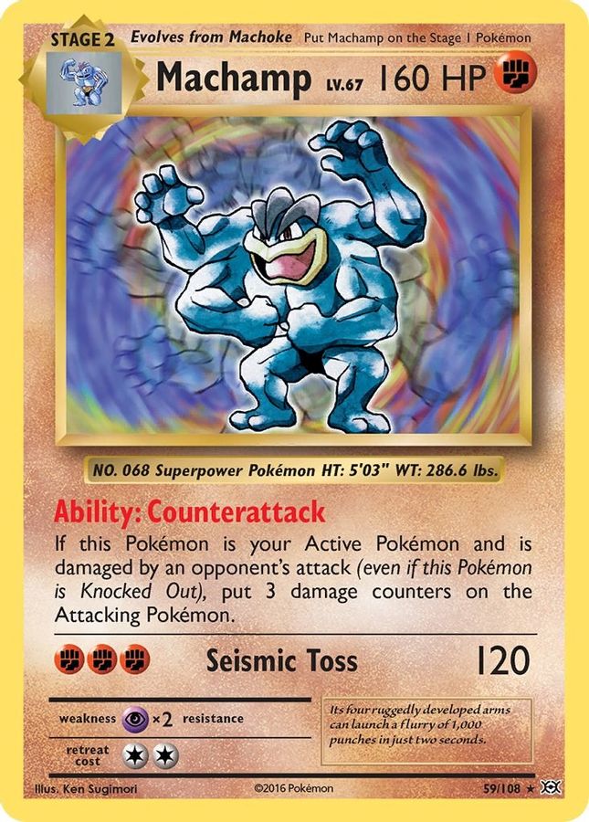 Buy Pokemon cards Australia - Machamp Holo 59/108 - Premium Raw Card from Monster Mart - Pokémon Card Emporium - Shop now at Monster Mart - Pokémon Cards Australia. Evolutions, Holo, NEW 20 May, XY