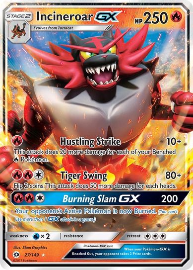 Buy Pokemon cards Australia - Incineroar GX 27/149 - Premium Raw Card from Monster Mart - Pokémon Card Emporium - Shop now at Monster Mart - Pokémon Cards Australia. GX, New 21 Mar, SM