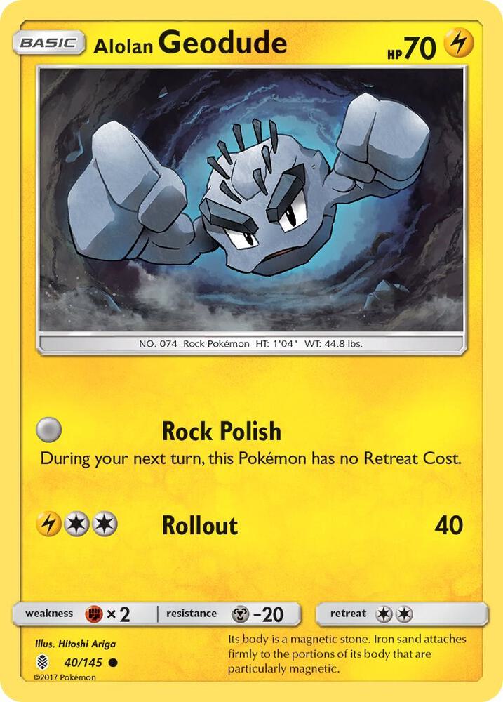 Buy Pokemon cards Australia - Geodude Reverse Holo 40/145 - Premium Raw Card from Monster Mart - Pokémon Card Emporium - Shop now at Monster Mart - Pokémon Cards Australia. Guardians Rising, NEW 10 Oct, Reverse Holo, SM