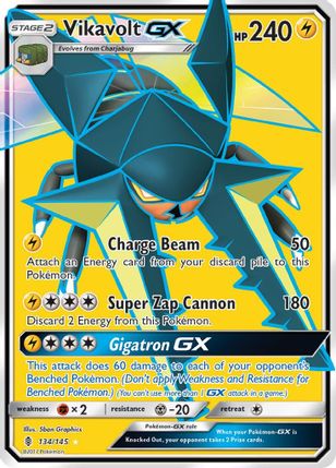 Buy Pokemon cards Australia - Vikavolt GX 134/145 - Premium Raw Card from Monster Mart - Pokémon Card Emporium - Shop now at Monster Mart - Pokémon Cards Australia. Full Art, Guardians Rising, NEW 19 Jun, SM