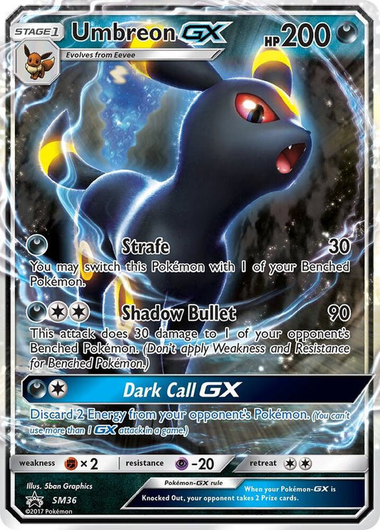 Buy Pokemon cards Australia - Umbreon GX SM36 - Premium Raw Card from Monster Mart - Pokémon Card Emporium - Shop now at Monster Mart - Pokémon Cards Australia. GX, NEW 23 Aug, Promo, SM Promo