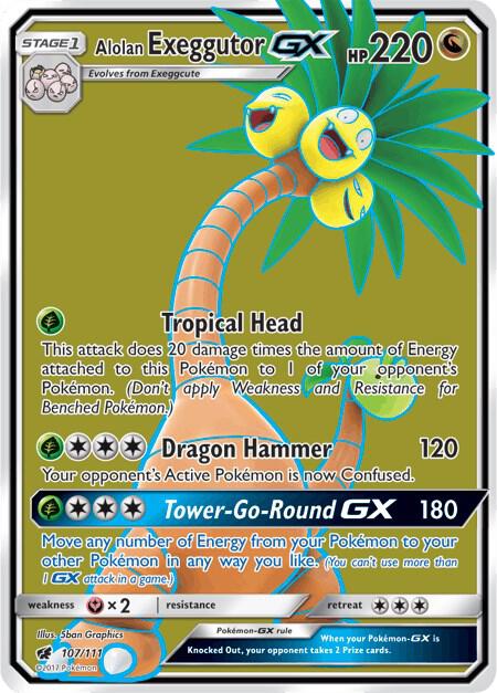 Buy Pokemon cards Australia - Exeggutor GX 107/111 - Premium Raw Card from Monster Mart - Pokémon Card Emporium - Shop now at Monster Mart - Pokémon Cards Australia. Crimson Invasion, Full Art, GX, NEW 15 Jul, SM