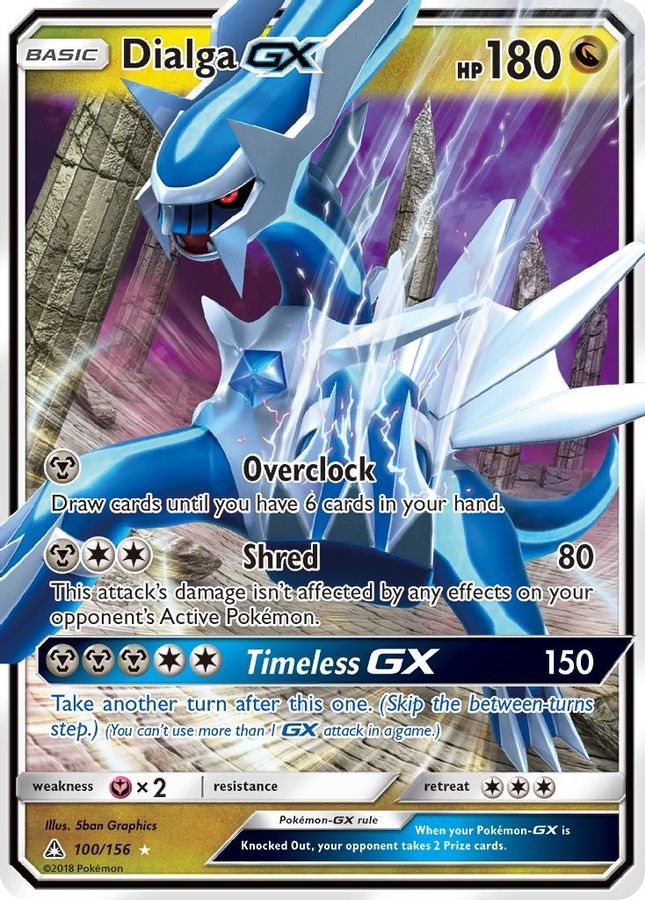 Buy Pokemon cards Australia - Dialga GX 100/156 - Premium Raw Card from Monster Mart - Pokémon Card Emporium - Shop now at Monster Mart - Pokémon Cards Australia. GX, MMB30, New 8 Apr, SM, Ultra Prism