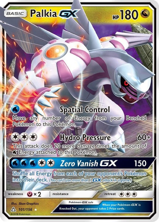 Buy Pokemon cards Australia - Palkia GX 101/156 - Premium Raw Card from Monster Mart - Pokémon Card Emporium - Shop now at Monster Mart - Pokémon Cards Australia. GX, NEW 8 May, SM, Ultra Prism