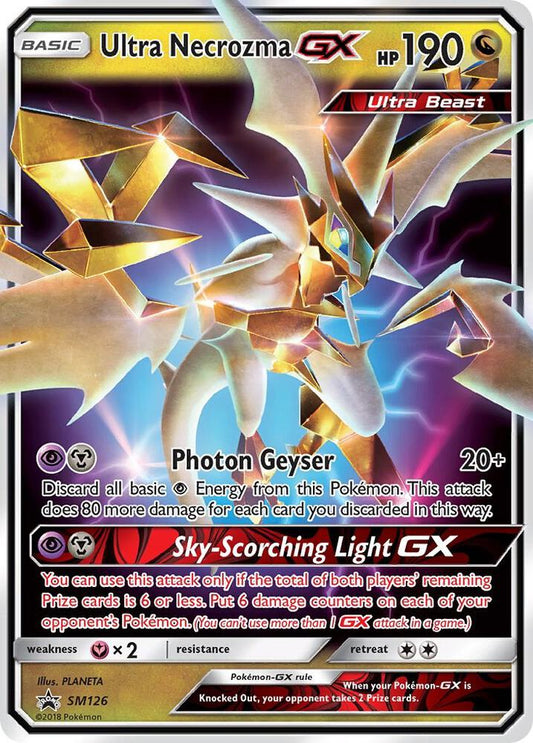 Buy Pokemon cards Australia - Ultra Necrozma GX SM126 - Premium Raw Card from Monster Mart - Pokémon Card Emporium - Shop now at Monster Mart - Pokémon Cards Australia. GX, NEW 21 Nov, Promo, SM, SM Promos