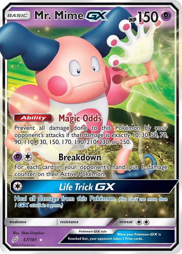 Buy Pokemon cards Australia - Mr. Mime GX 67/181 - Premium Raw Card from Monster Mart - Pokémon Card Emporium - Shop now at Monster Mart - Pokémon Cards Australia. GX, NEW 8 Aug, SM, Team Up