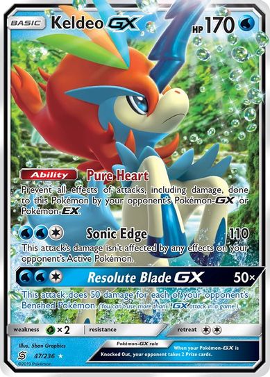 Buy Pokemon cards Australia - Keldeo GX 47/236 - Premium Raw Card from Monster Mart - Pokémon Card Emporium - Shop now at Monster Mart - Pokémon Cards Australia. GX, New 21 Mar, Unified Minds