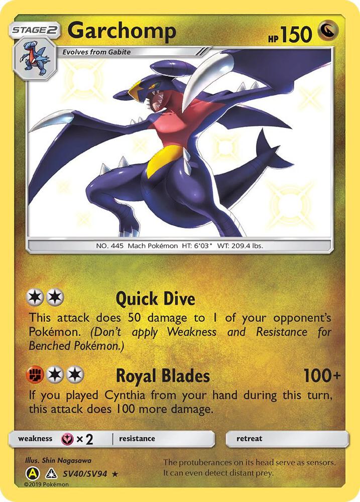 Buy Pokemon cards Australia - Garchomp SV40/SV94 - Premium Raw Card from Monster Mart - Pokémon Card Emporium - Shop now at Monster Mart - Pokémon Cards Australia. Baby Shiny, Hidden Fates, NEW 8 Aug, Shiny Holo Rare, Shiny Vault