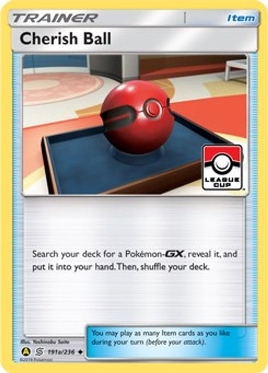 Buy Pokemon cards Australia - Cherish Ball 191a/236 League Cup - Premium Raw Card from Monster Mart - Pokémon Card Emporium - Shop now at Monster Mart - Pokémon Cards Australia. League & Championship Card, League Cup, NEW 5 Jun, Promo, Stamped