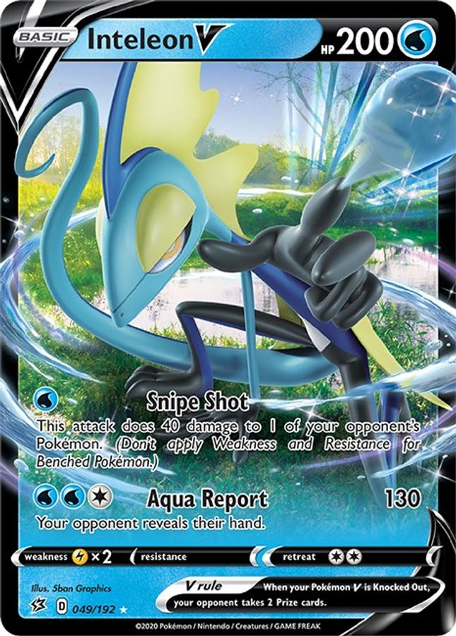 Buy Pokemon cards Australia - Inteleon V 049/192 - Premium Raw Card from Monster Mart - Pokémon Card Emporium - Shop now at Monster Mart - Pokémon Cards Australia. NEW 20 May, Rebel Clash