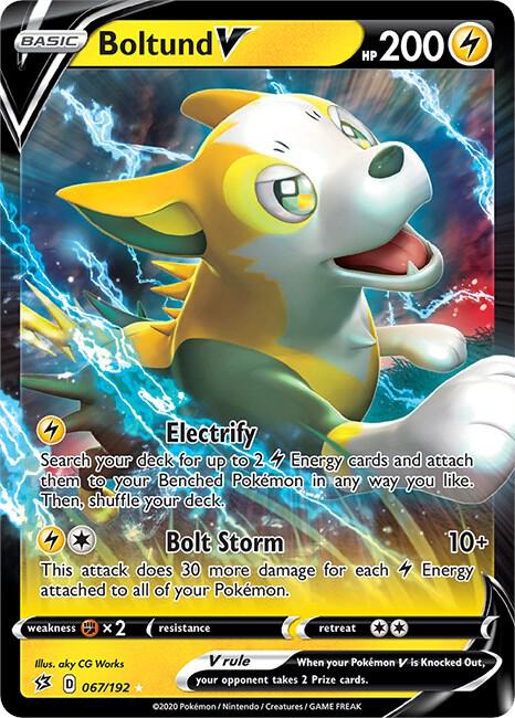 Buy Pokemon cards Australia - Boltund V 067/192 - Premium Raw Card from Monster Mart - Pokémon Card Emporium - Shop now at Monster Mart - Pokémon Cards Australia. NEW 21 Nov, Rebel Clash