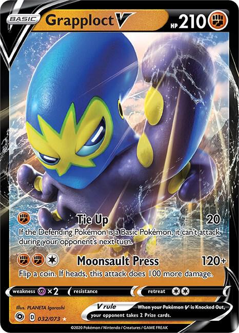 Buy Pokemon cards Australia - Grapploct V 032/073 - Premium Raw Card from Monster Mart - Pokémon Card Emporium - Shop now at Monster Mart - Pokémon Cards Australia. Champion's Path, NEW 13 Aug