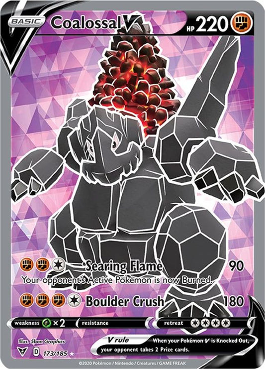 Buy Pokemon cards Australia - Coalossal V 173/185 - Premium Raw Card from Monster Mart - Pokémon Card Emporium - Shop now at Monster Mart - Pokémon Cards Australia. Full Art, New 25 Mar, Vivid Voltage