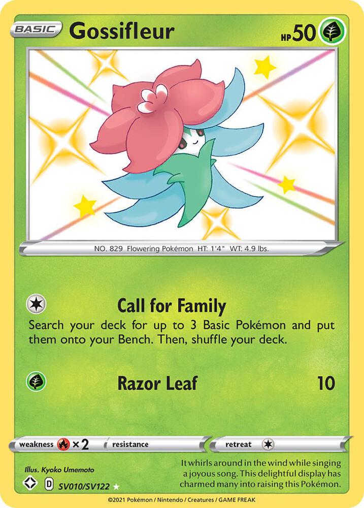 Buy Pokemon cards Australia - Grossifleur SV010/SV122 - Premium Raw Card from Monster Mart - Pokémon Card Emporium - Shop now at Monster Mart - Pokémon Cards Australia. Baby Shiny, NEW 23 Sep, Shining Fates, Shiny Holo Rare, Shiny Vault