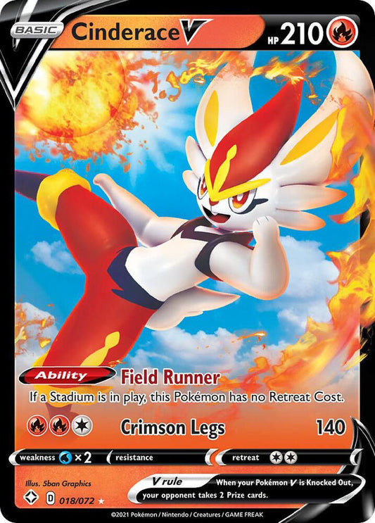 Buy Pokemon cards Australia - Cinderace V 018/072 - Premium Raw Card from Monster Mart - Pokémon Card Emporium - Shop now at Monster Mart - Pokémon Cards Australia. NEW 22 Jul, Shining Fates