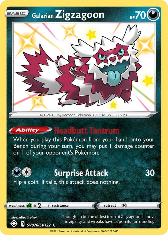 Buy Pokemon cards Australia - Zigzagoon SV078/SV122 - Premium Raw Card from Monster Mart - Pokémon Card Emporium - Shop now at Monster Mart - Pokémon Cards Australia. Baby Shiny, NEW 23 Aug, Shiny Holo Rare, Shiny Vault