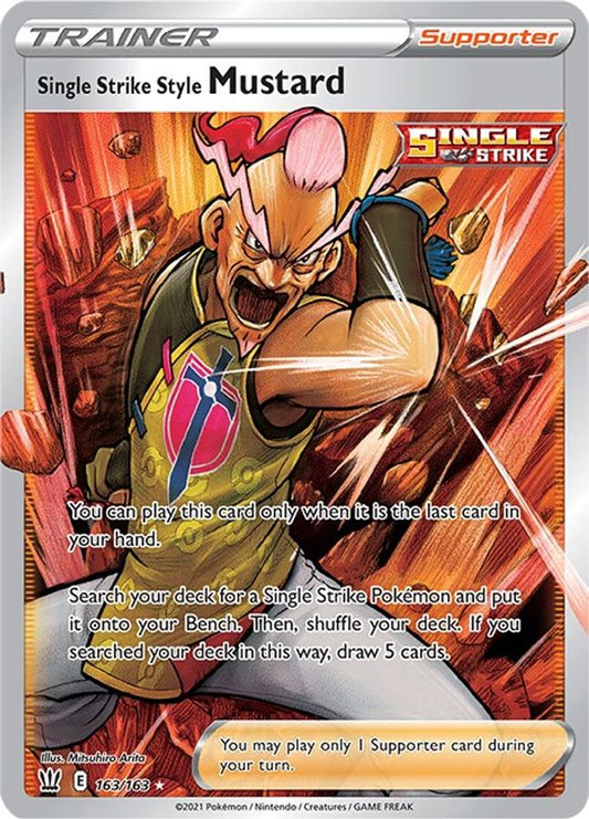 Buy Pokemon cards Australia - Mustard Trainer 163/163 - Premium Raw Card from Monster Mart - Pokémon Card Emporium - Shop now at Monster Mart - Pokémon Cards Australia. Battle Styles, Trainer