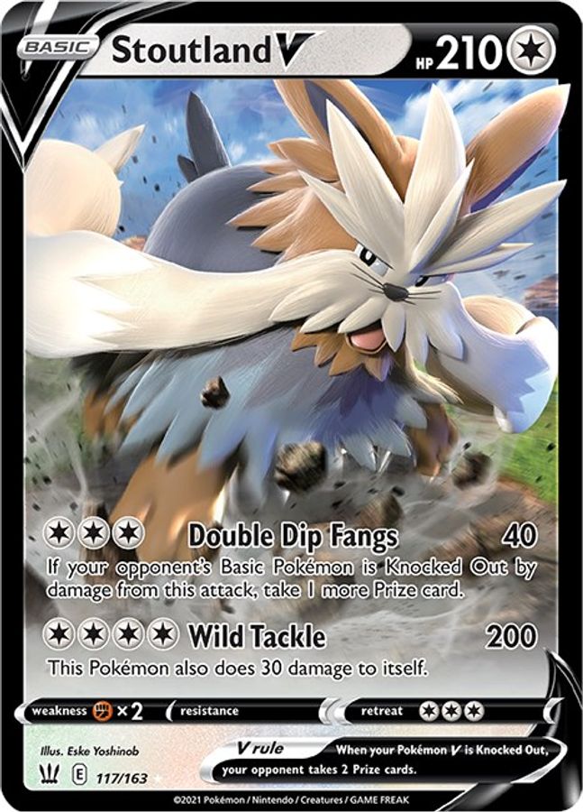 Buy Pokemon cards Australia - Stoutland V 117/163 - Premium Raw Card from Monster Mart - Pokémon Card Emporium - Shop now at Monster Mart - Pokémon Cards Australia. Battle Styles, NEW 20 May