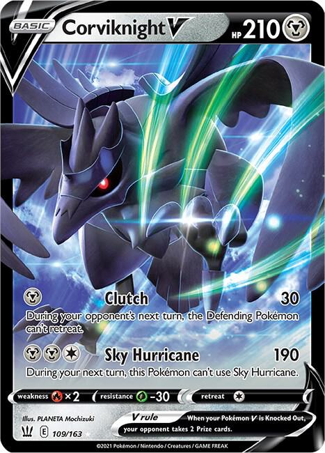 Buy Pokemon cards Australia - Corviknight V 109/163 - Premium Raw Card from Monster Mart - Pokémon Card Emporium - Shop now at Monster Mart - Pokémon Cards Australia. Battle Styles, NEW 22 Jul