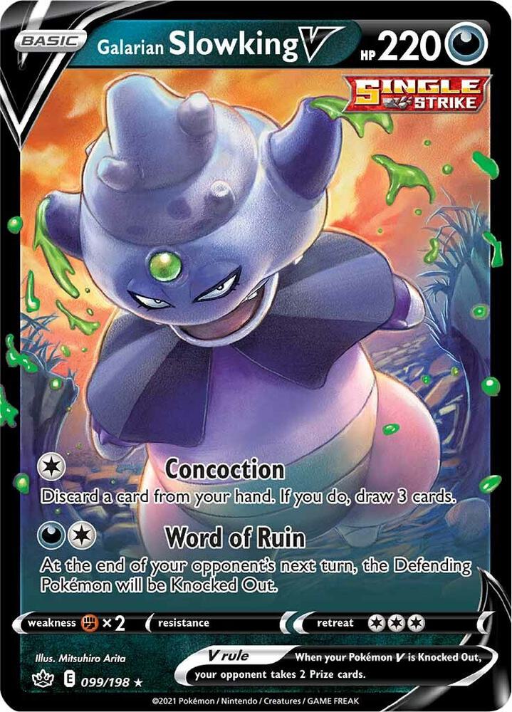 Buy Pokemon cards Australia - Slowking V 099/198 - Premium Raw Card from Monster Mart - Pokémon Card Emporium - Shop now at Monster Mart - Pokémon Cards Australia. Chilling Reign, NEW 10 Oct