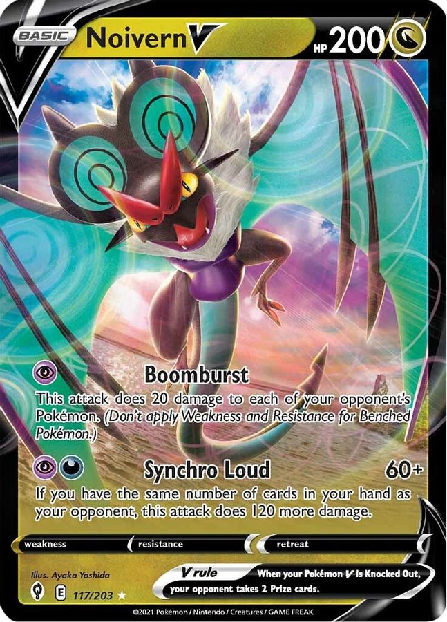 Buy Pokemon cards Australia - Noivern V 117/203 - Premium Raw Card from Monster Mart - Pokémon Card Emporium - Shop now at Monster Mart - Pokémon Cards Australia. Evolving Skies, NEW 5 Jun