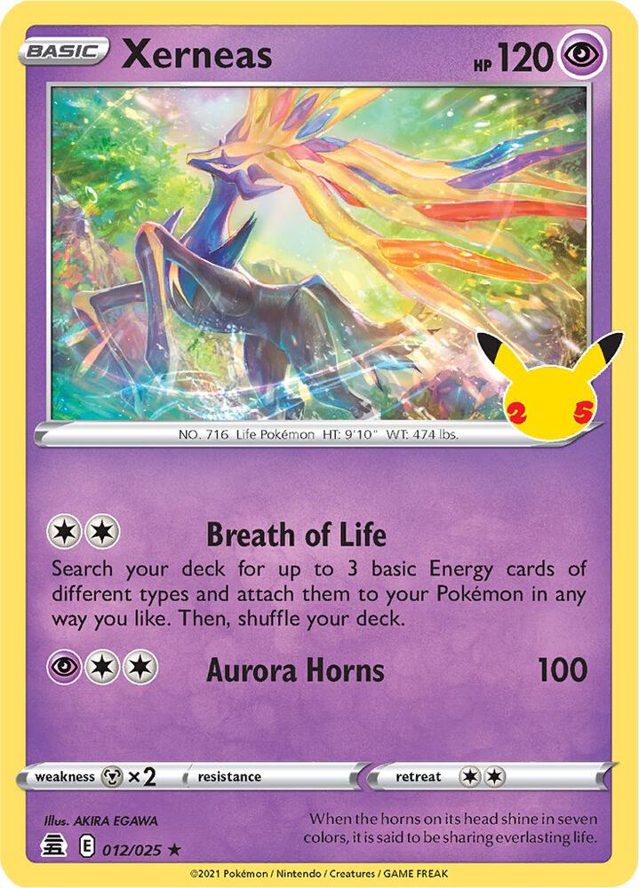 Buy Pokemon cards Australia - Xerneas Holo 012/025 - Premium Raw Card from Monster Mart - Pokémon Card Emporium - Shop now at Monster Mart - Pokémon Cards Australia. Celebrations, Holo, NEW 28 Aug