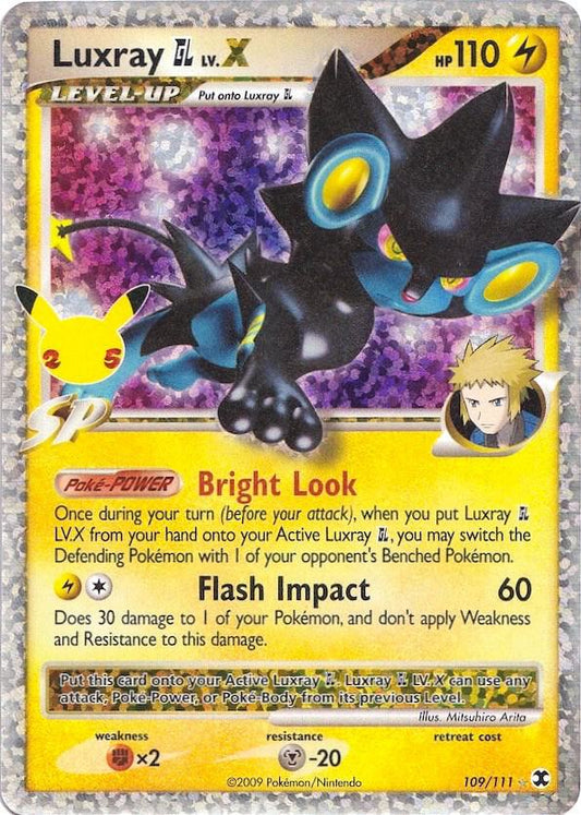 Buy Pokemon cards Australia - Luxray GL 109/111 - Premium Raw Card from Monster Mart - Pokémon Card Emporium - Shop now at Monster Mart - Pokémon Cards Australia. Celebrations, Classic Collection, NEW 8 Aug