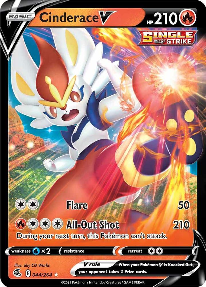 Buy Pokemon cards Australia - Cinderace V 044/264 - Premium Raw Card from Monster Mart - Pokémon Card Emporium - Shop now at Monster Mart - Pokémon Cards Australia. Fusion Strike, NEW 8 Aug