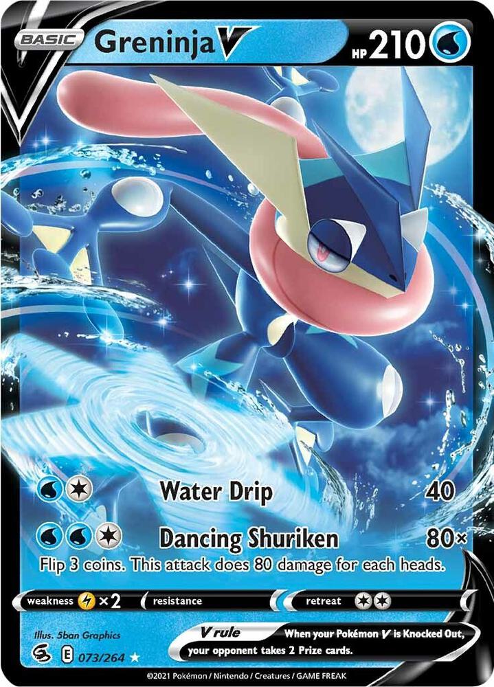 Buy Pokemon cards Australia - Greninja V 073/264 - Premium Raw Card from Monster Mart - Pokémon Card Emporium - Shop now at Monster Mart - Pokémon Cards Australia. Fusion Strike, NEW 23 Aug