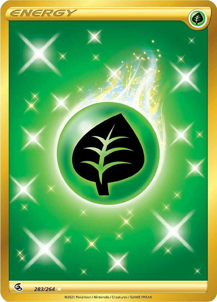 Buy Pokemon cards Australia - Grass Energy 283/264 - Premium Raw Card from Monster Mart - Pokémon Card Emporium - Shop now at Monster Mart - Pokémon Cards Australia. Energy, Fusion Strike, NEW 21 Nov, Secret Rare