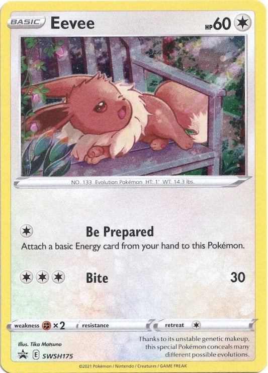 Buy Pokemon cards Australia - Eevee SWSH175 - Premium Raw Card from Monster Mart - Pokémon Card Emporium - Shop now at Monster Mart - Pokémon Cards Australia. NEW 23 Aug, Promo, Sword & Shield Promo