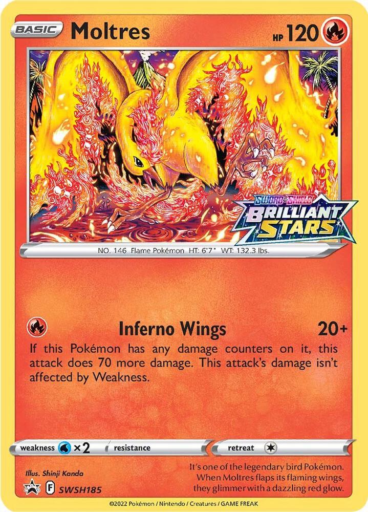 Buy Pokemon cards Australia - Moltres SWSH185 - Premium Raw Card from Monster Mart - Pokémon Card Emporium - Shop now at Monster Mart - Pokémon Cards Australia. Holo, NEW 16 Aug, Promo, Stamped, Sword & Shield