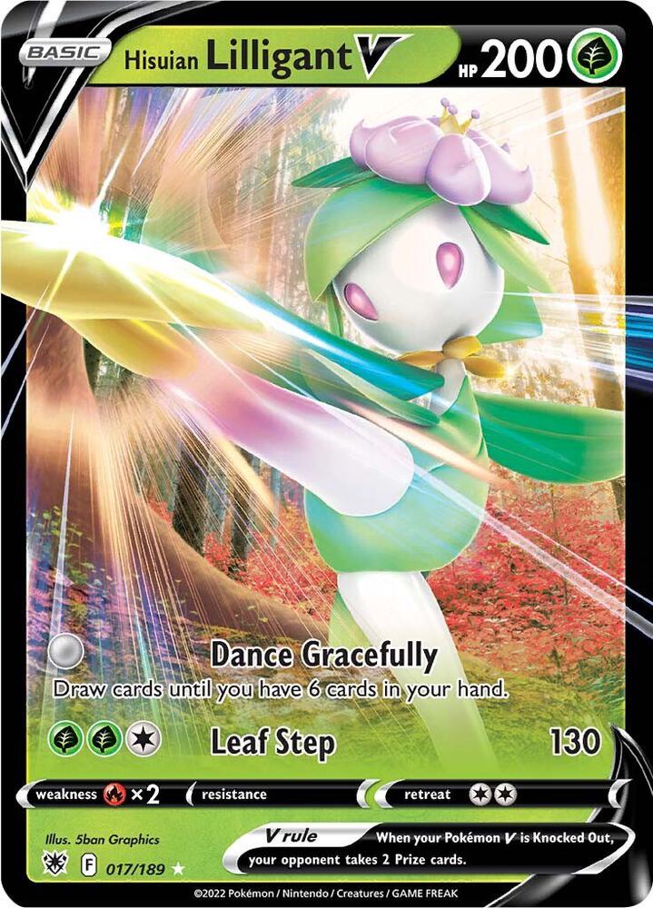 Buy Pokemon cards Australia - Lilligant V 017/189 - Premium Raw Card from Monster Mart - Pokémon Card Emporium - Shop now at Monster Mart - Pokémon Cards Australia. Astral Radiance, NEW 13 Aug