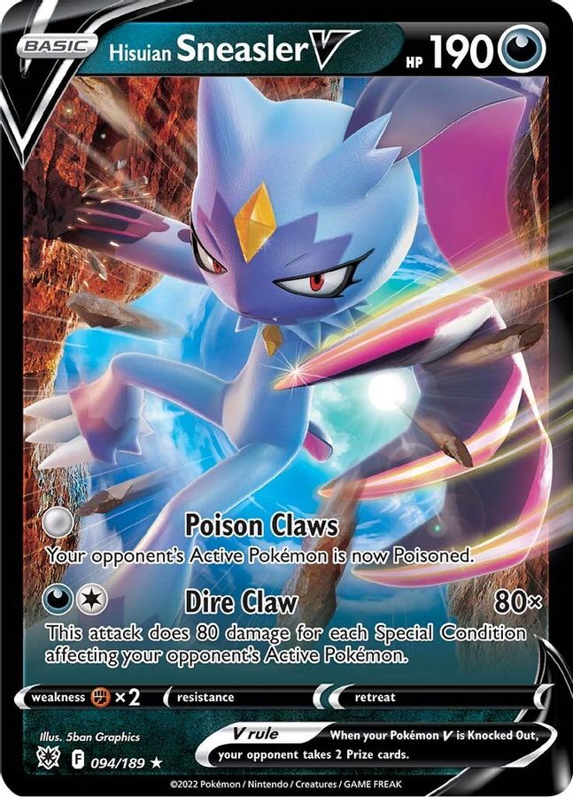 Buy Pokemon cards Australia - Sneasler V 094/189 - Premium Raw Card from Monster Mart - Pokémon Card Emporium - Shop now at Monster Mart - Pokémon Cards Australia. Astral Radiance, New 17 Apr