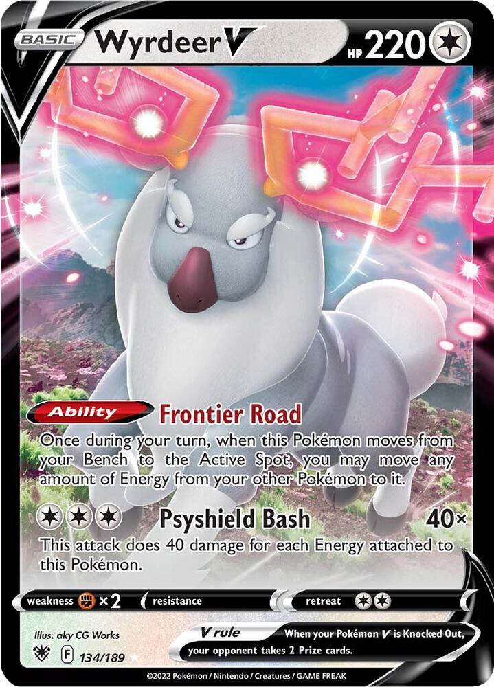 Buy Pokemon cards Australia - Wyrdeer V 134/189 - Premium Raw Card from Monster Mart - Pokémon Card Emporium - Shop now at Monster Mart - Pokémon Cards Australia. Astral Radiance, NEW 15 Jul