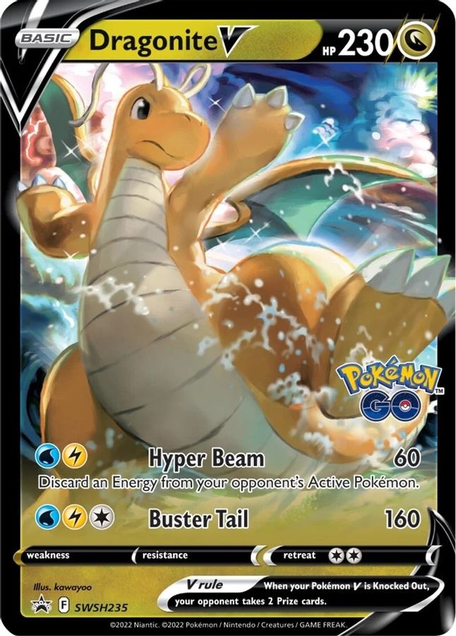 Buy Pokemon cards Australia - Dragonite V SWSH235 - Premium Raw Card from Monster Mart - Pokémon Card Emporium - Shop now at Monster Mart - Pokémon Cards Australia. NEW 8 May, Promo, Sword & Shield Promo