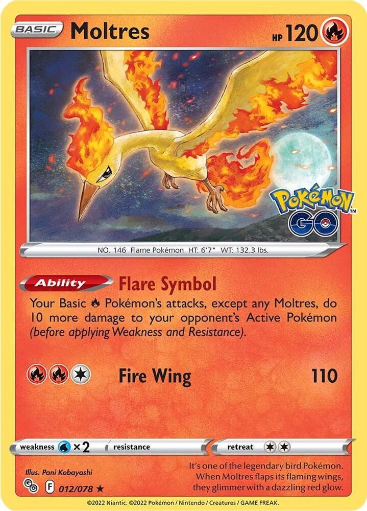 Buy Pokemon cards Australia - Moltres Holo 012/078 - Premium Raw Card from Monster Mart - Pokémon Card Emporium - Shop now at Monster Mart - Pokémon Cards Australia. Holo, NEW 21 Nov, Pokemon Go