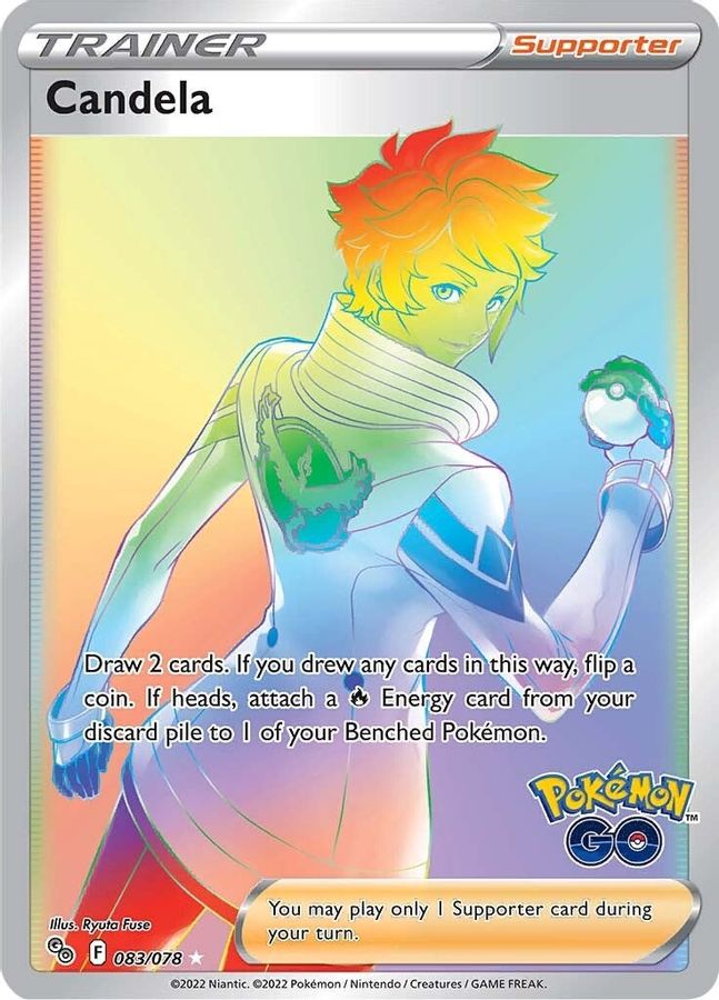 Buy Pokemon cards Australia - Candela 083/078 - Premium Raw Card from Monster Mart - Pokémon Card Emporium - Shop now at Monster Mart - Pokémon Cards Australia. NEW 8 May, Pokemon Go, Rainbow, Secret Rare, Trainer