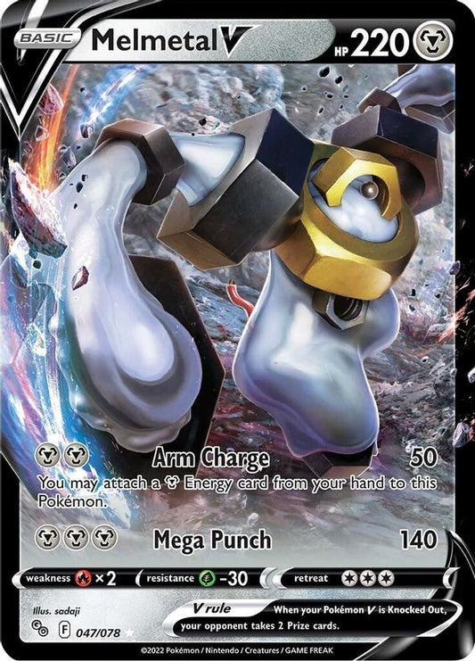 Buy Pokemon cards Australia - Melmetal V 047/078 - Premium Raw Card from Monster Mart - Pokémon Card Emporium - Shop now at Monster Mart - Pokémon Cards Australia. NEW 20 May, Pokemon Go