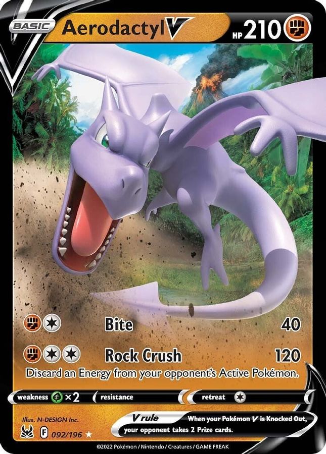 Buy Pokemon cards Australia - Aerodactyl V 092/196 - Premium Raw Card from Monster Mart - Pokémon Card Emporium - Shop now at Monster Mart - Pokémon Cards Australia. Lost Origin, MMB50