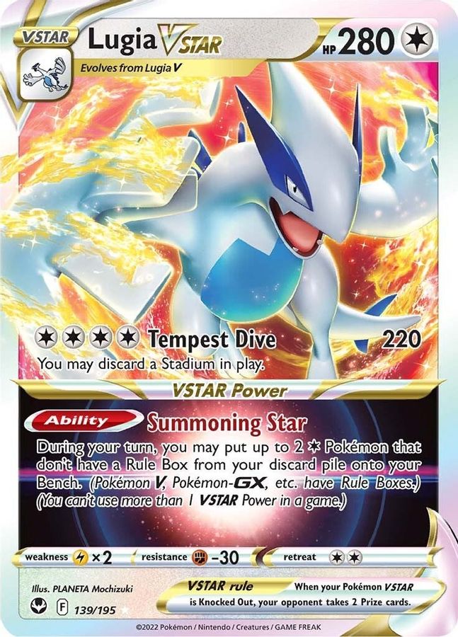 Buy Pokemon cards Australia - Lugia VSTAR 139/195 - Premium Raw Card from Monster Mart - Pokémon Card Emporium - Shop now at Monster Mart - Pokémon Cards Australia. Silver Tempest, VSTAR