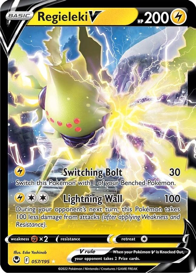 Buy Pokemon cards Australia - Regieleki V 057/195 - Premium Raw Card from Monster Mart - Pokémon Card Emporium - Shop now at Monster Mart - Pokémon Cards Australia. NEW 20 May, Silver Tempest