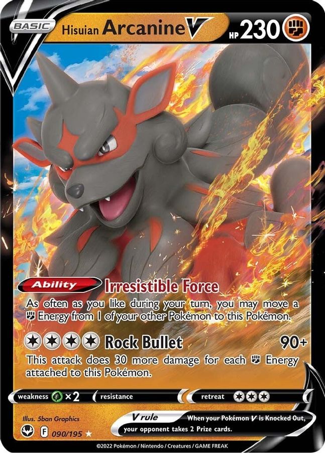 Buy Pokemon cards Australia - Arcanine V 090/195 - Premium Raw Card from Monster Mart - Pokémon Card Emporium - Shop now at Monster Mart - Pokémon Cards Australia. NEW 20 May, Silver Tempest