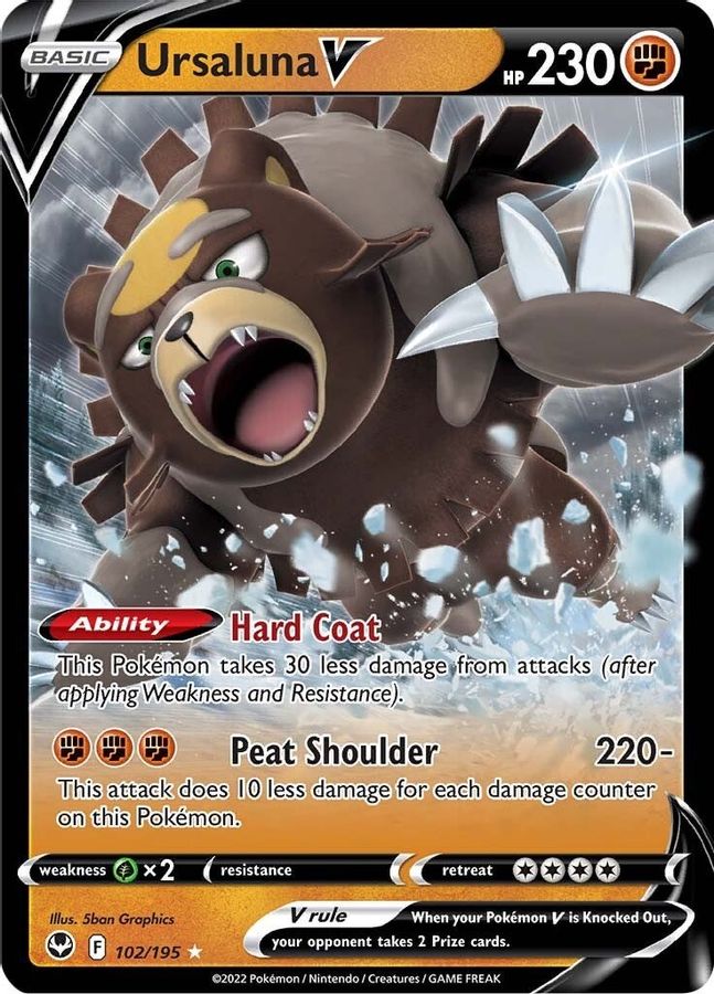 Buy Pokemon cards Australia - Ursaluna V 102/195 - Premium Raw Card from Monster Mart - Pokémon Card Emporium - Shop now at Monster Mart - Pokémon Cards Australia. NEW 20 May, Silver Tempest