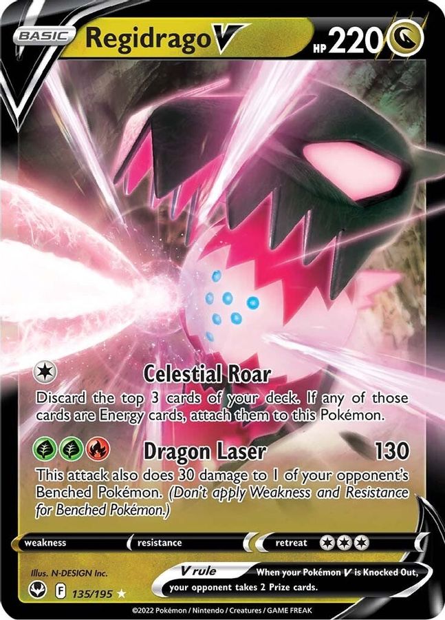 Buy Pokemon cards Australia - Regidrago V 135/195 - Premium Raw Card from Monster Mart - Pokémon Card Emporium - Shop now at Monster Mart - Pokémon Cards Australia. New 17 Apr, Silver Tempest